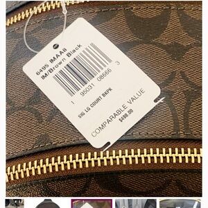 Coach Brown and Black Backpack